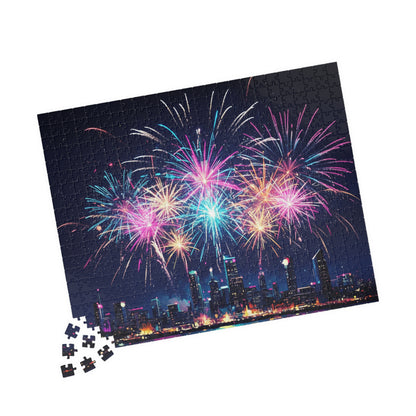 City Skyline Fireworks Puzzle | 110-1014 Piece Jigsaw