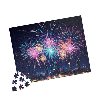 City Skyline Fireworks Puzzle | 110-1014 Piece Jigsaw