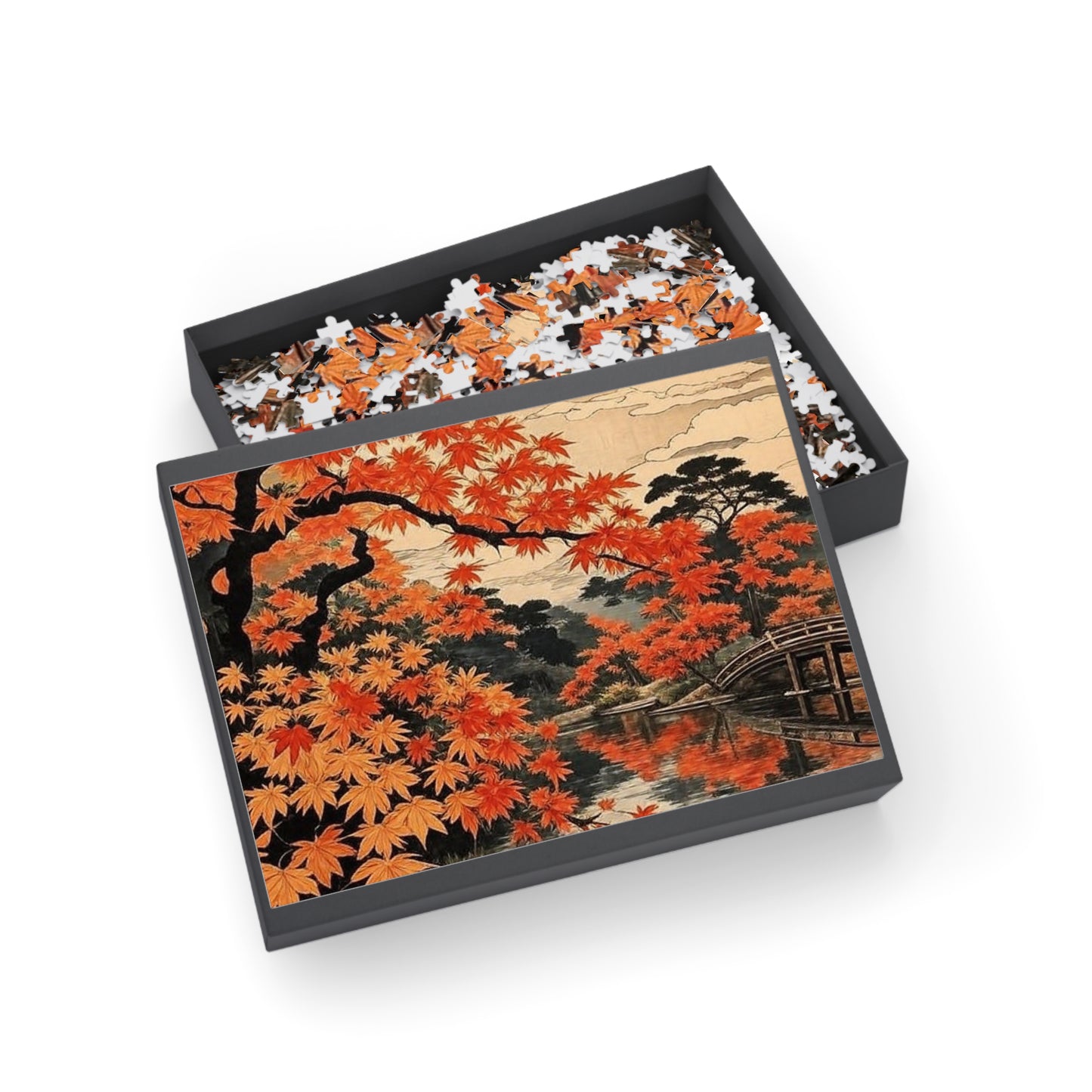 Autumn Maple Bridge Puzzle