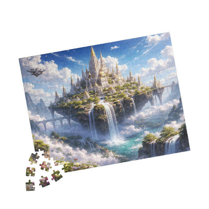 Floating Castle Waterfall Fantasy Jigsaw Puzzle (252-1014 pcs)