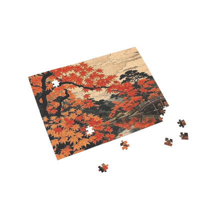 Autumn Maple Bridge Puzzle
