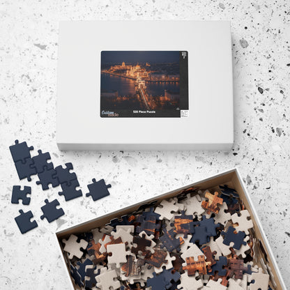 Night Cityscape Puzzle | Budapest Chain Bridge at Night 110 1014 Piece Options