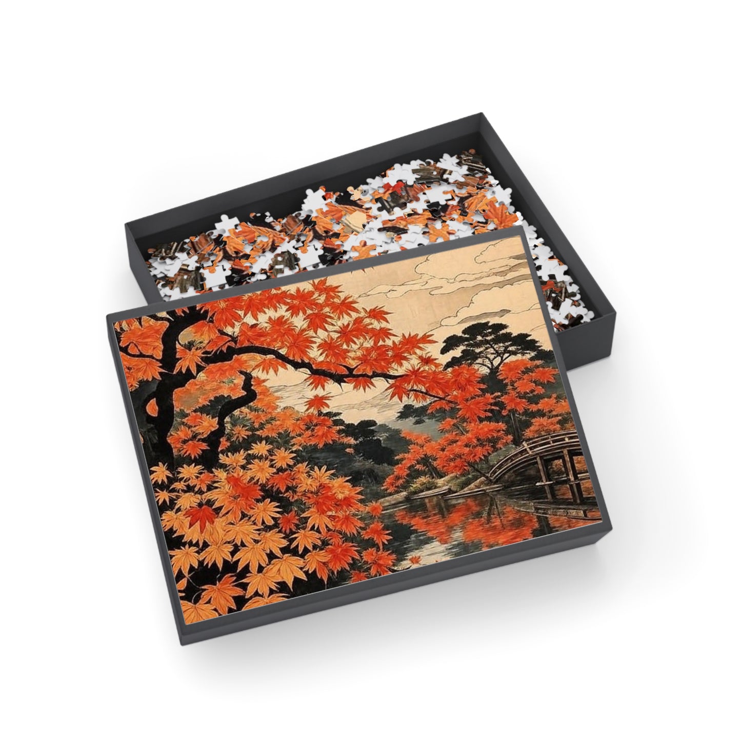 Autumn Maple Bridge Puzzle