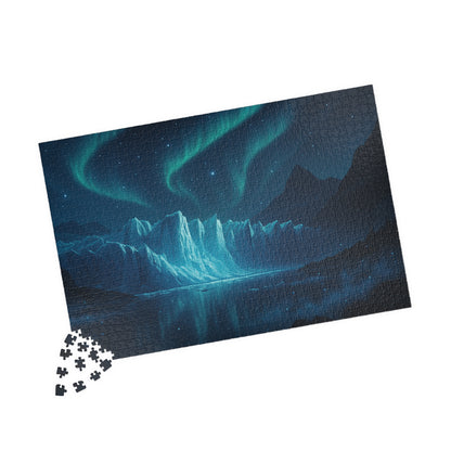 Northern Lights Iceberg Puzzle | Scenic Aurora Jigsaw