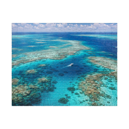 Aerial Great Barrier Reef Ocean Photo Puzzle