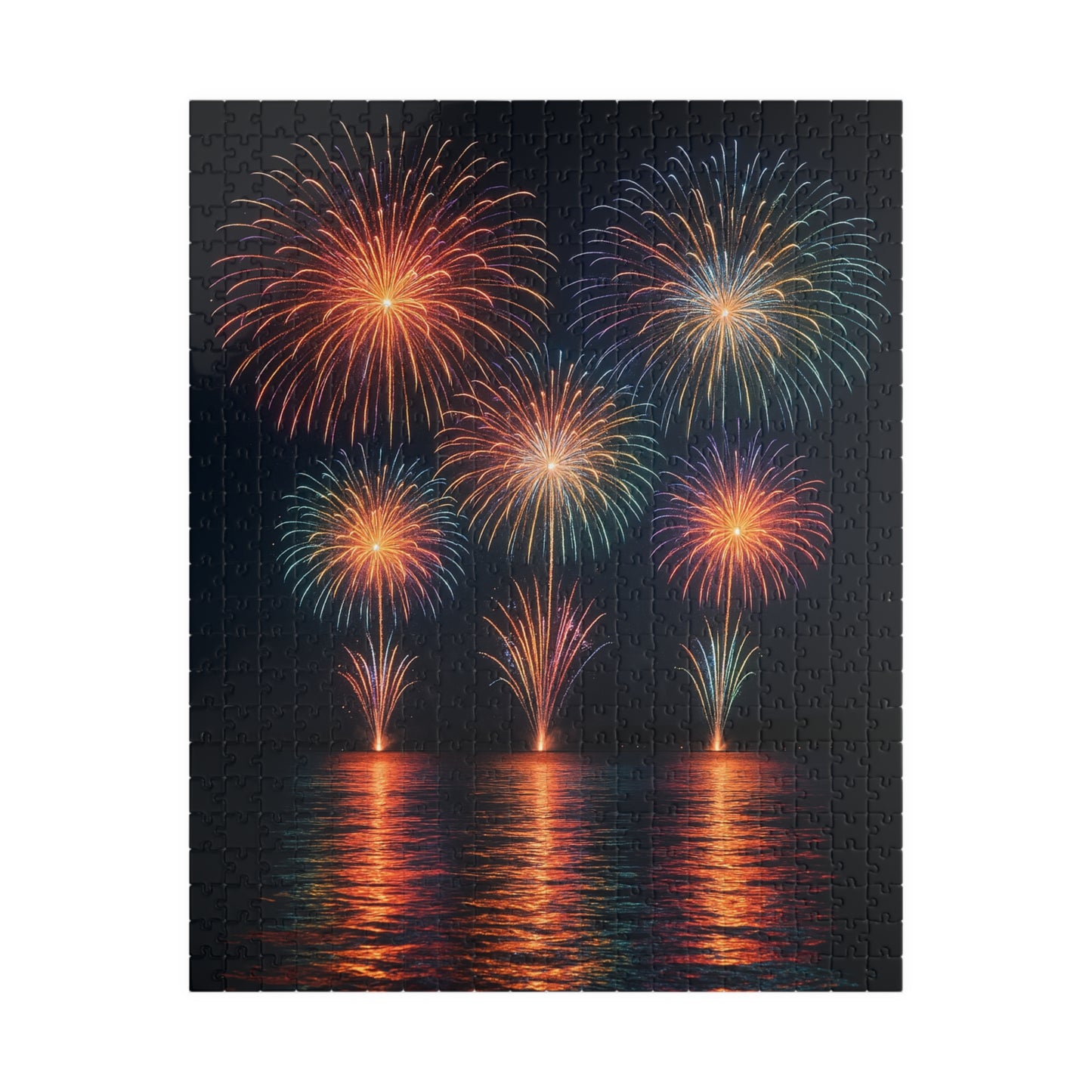 Fireworks over Water Puzzle | 520 Piece Jigsaw