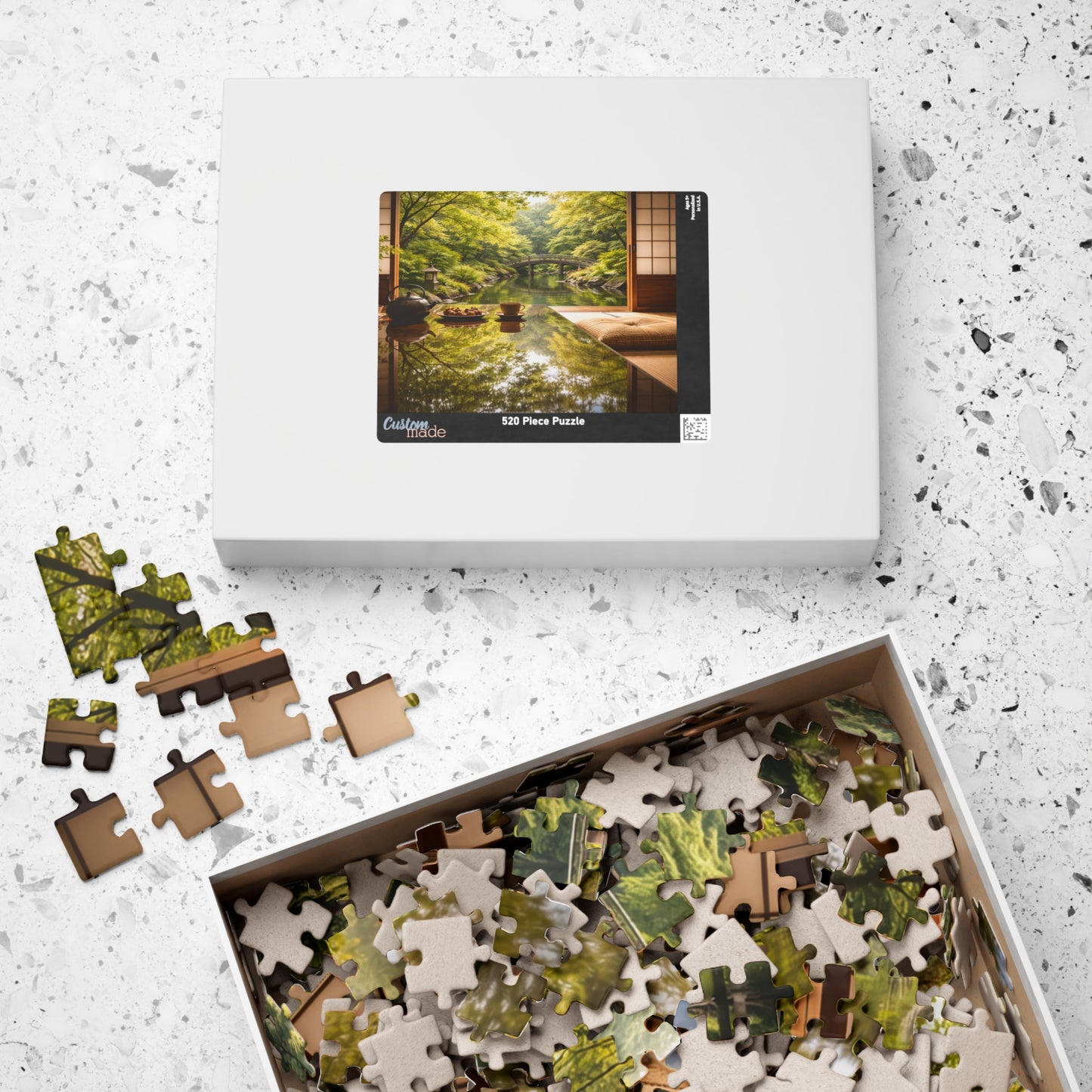 Japanese Garden Tea Room Puzzle | Scenic Landscape Jigsaw 520-1014 pcs