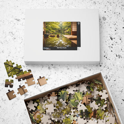 Japanese Garden Tea Room Puzzle | Scenic Landscape Jigsaw 520-1014 pcs